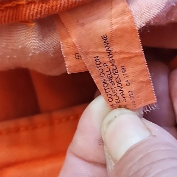 Gap Premium Denim Orange Skinny Jeans, Size 10 - Picture 6 of 10